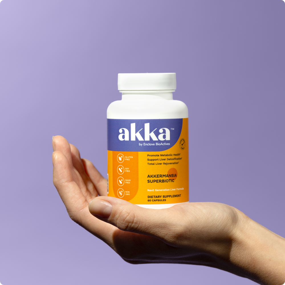 AKKA Premium Liver Cleanse Detox & Repair Superbiotic - Supports Liver Health & Function, Boosts Energy, Digestion & Metabolism with Bioavailable Pasteurized Akkermansia, Non-GMO, Gluten-Free, 60 Caps
